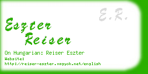 eszter reiser business card